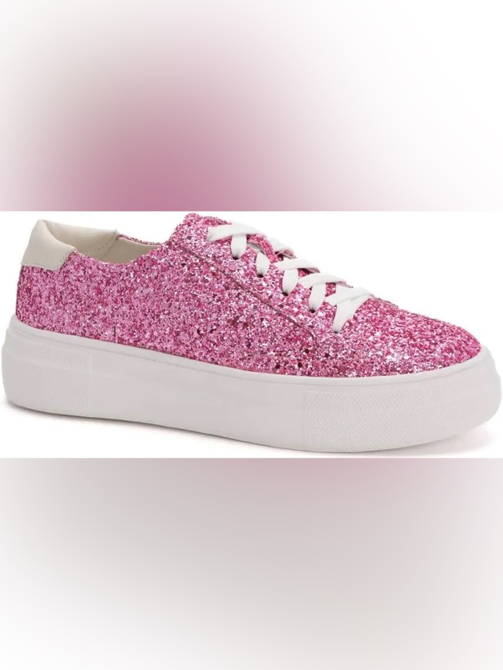 Hey Girl by Corkys Glaring Pink Glitter Sneakers - Picture 9 of 9